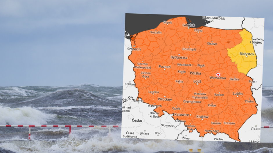 Pod koniec tygodnia Polskę nawiedzi silna wichura