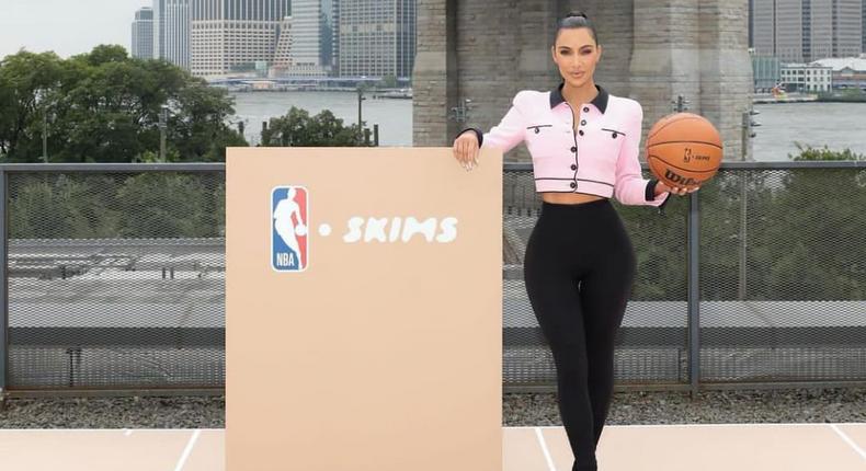 Kim Kardashian and her underwear brand SKIMS have partnered up with the NBA and the WNBA. [Instagram/ Kim Kardashian]