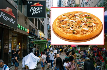 Pizza z wężem to nowy przysmak w Pizza Hut w Hongkongu. Zamiast bazy pomidorowej sos z uchowca