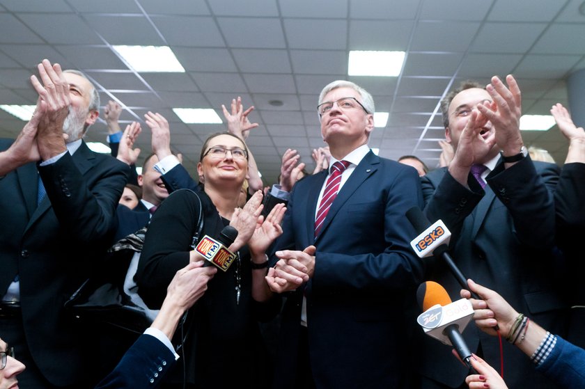 Tak Jaśkowiak świętował wyborcze zwycięstwo