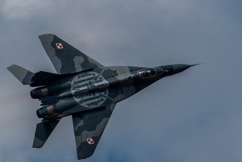 Mig29 na pokazach Air Show w Radomiu