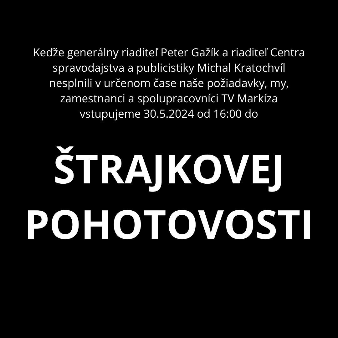 Zamestnanci TV Makíza vyhlásili štrajkovú pohotovosť!