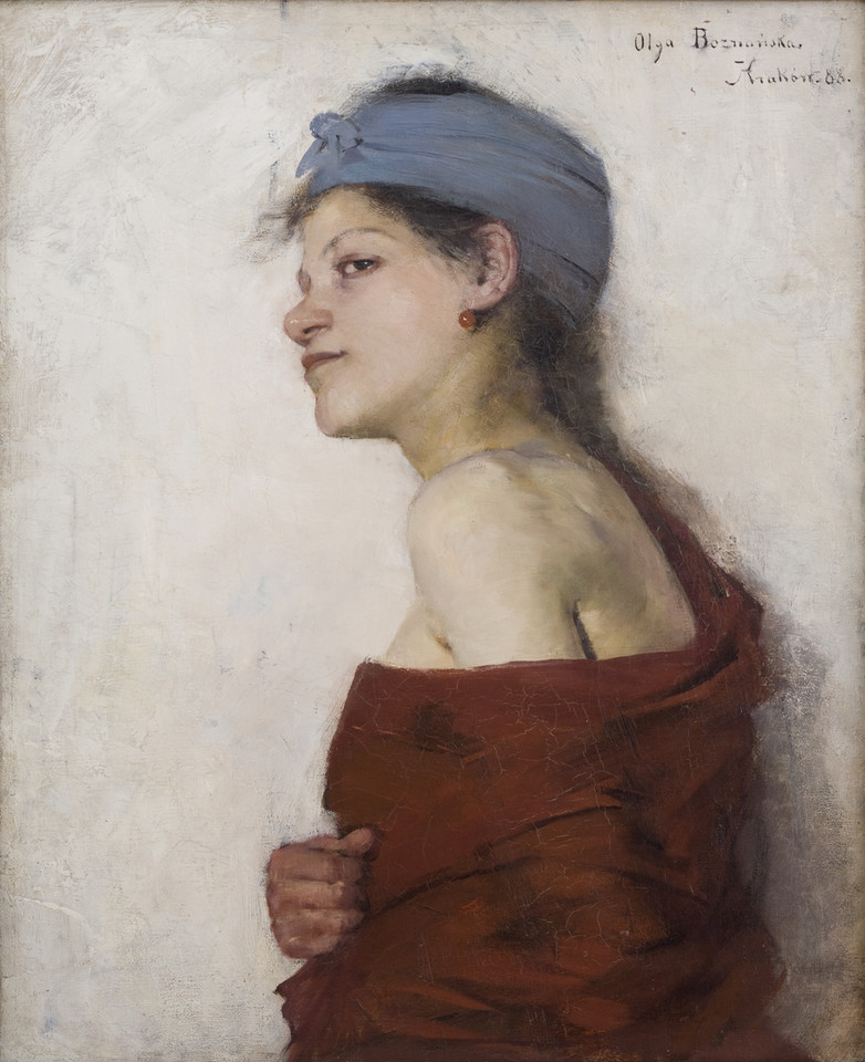 Olga Boznańska, Portret kobiecy (Cyganka), 1888, olej na płótnie, fot. MNK