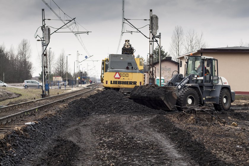 Remont torów między Myszkowem a Zawierciem