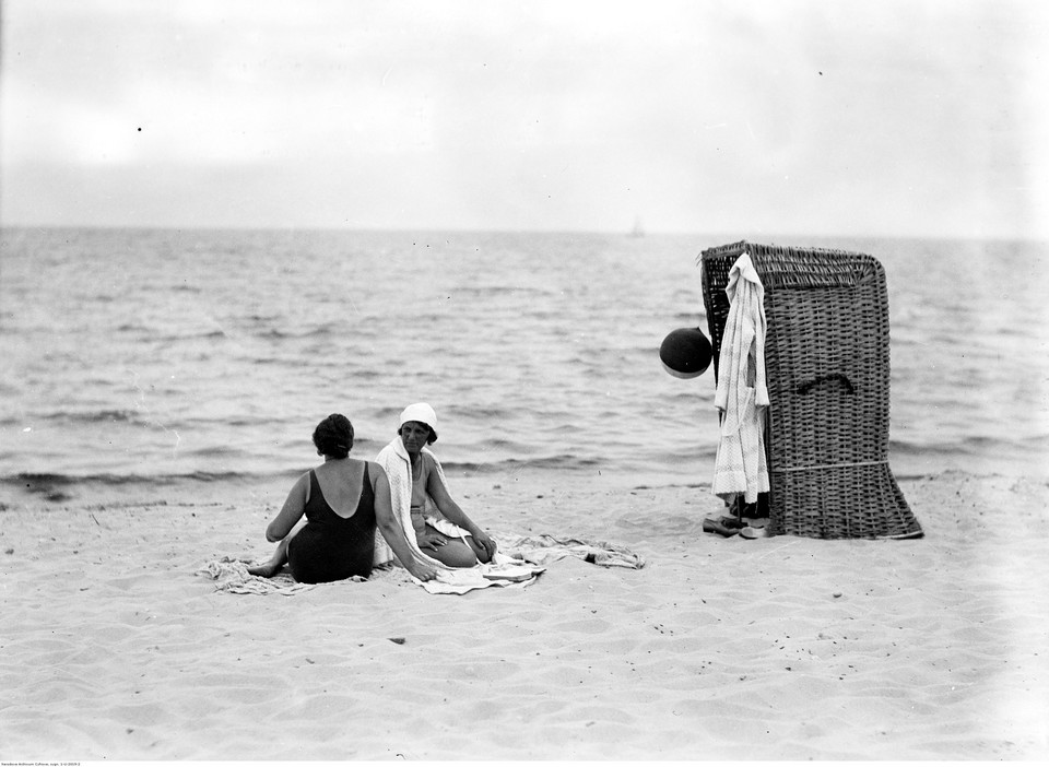 Plaża w Karwi, lipiec 1932 roku