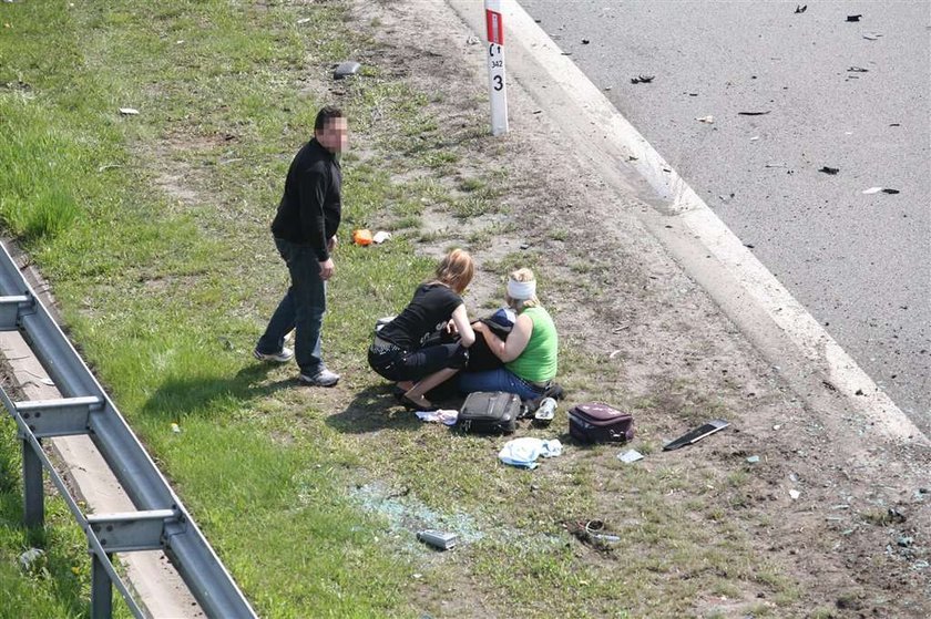 wypadek, autostrada a4, katowice