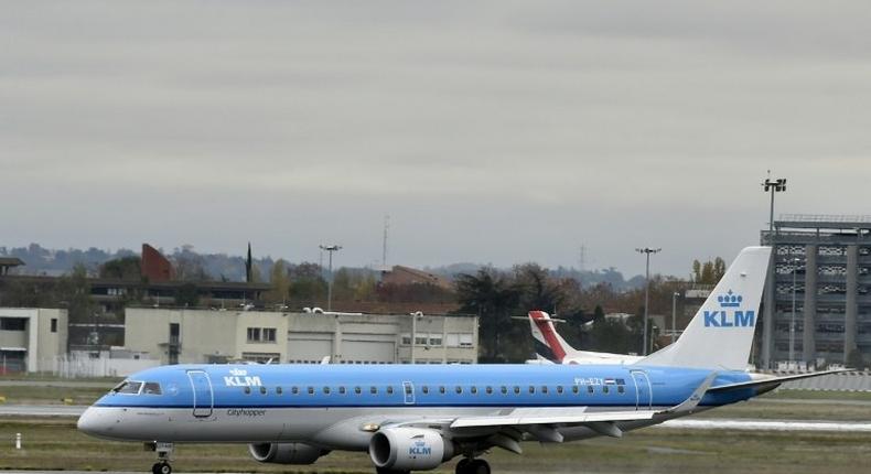 KLM says at Iranian couple have been cleared to fly to the US