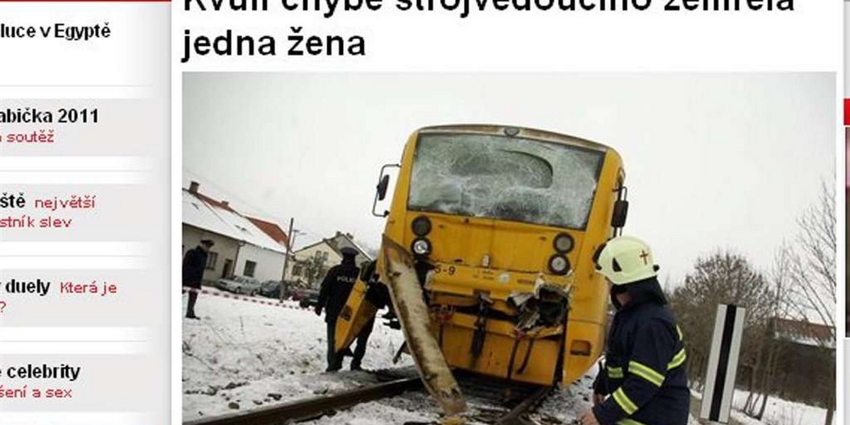 Czołowe zderzenie pociągów w Czechach. Są ranni