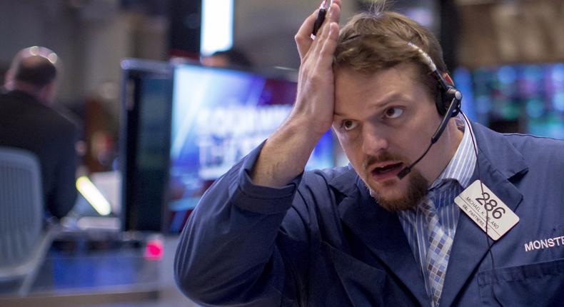 A New York Stock Exchange trader.REUTERS/Brendan McDermid
