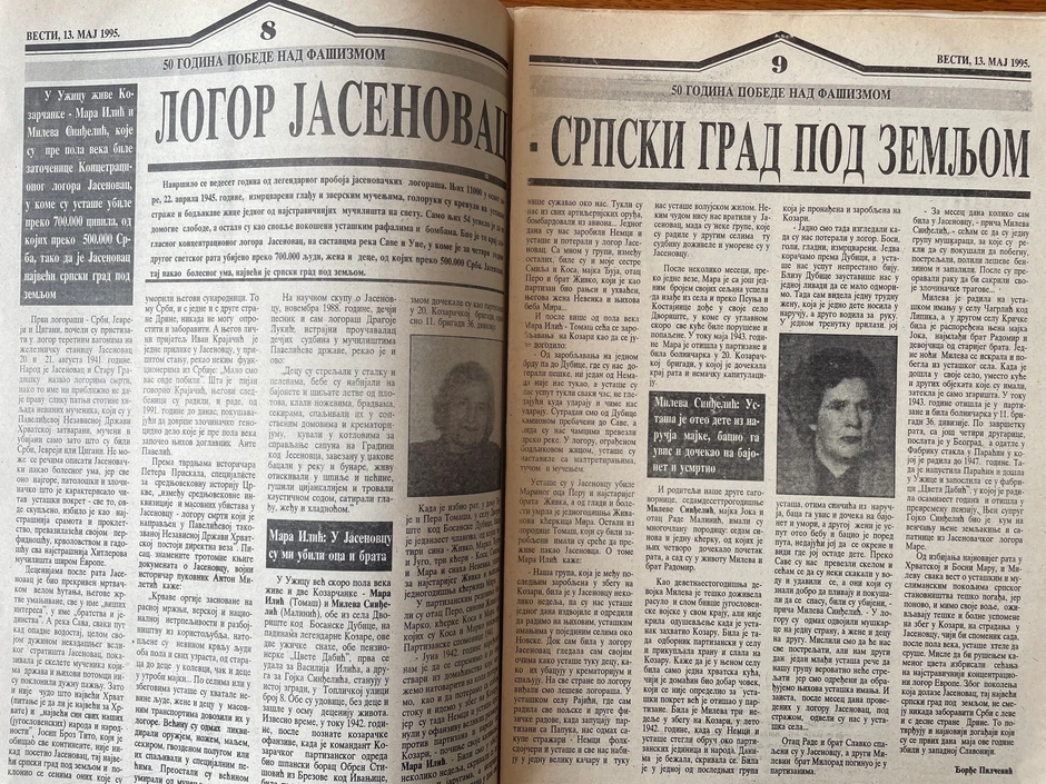 Vesti 10. maj 1995.