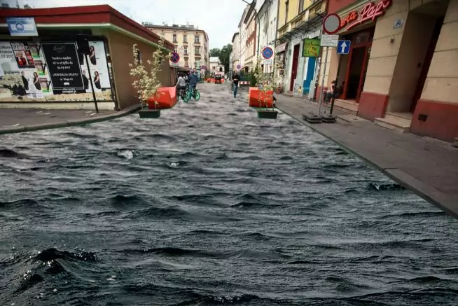 Powódź na Placu Nowym
