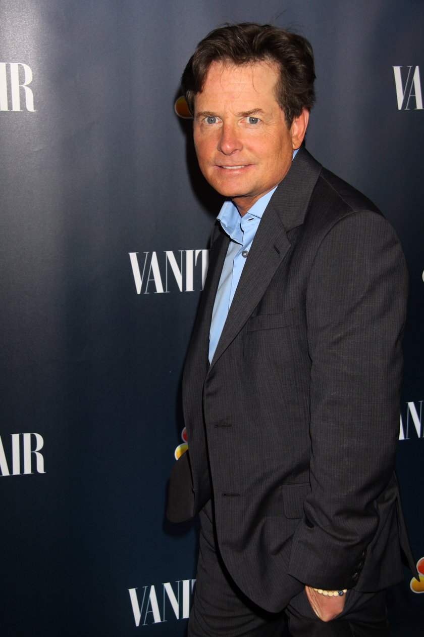 Michael J. Fox na planie serialu w Nowym Jorku