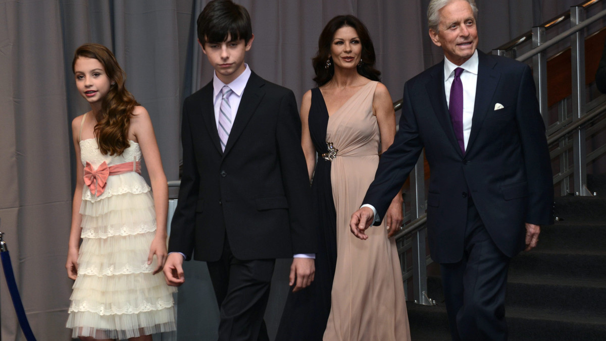 Michael Douglas, Catherine Zeta-Jones, Dylan i Carys