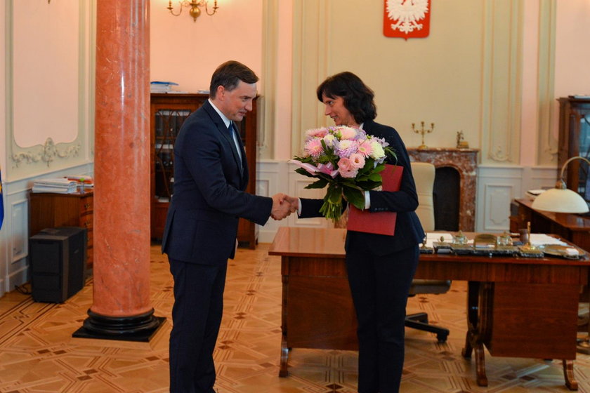 Zbigniew Ziobro i Anna Dalkowska