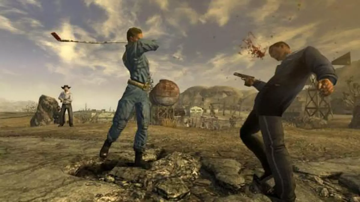 Strzelanie i hazard na gameplayu z Fallout: New Vegas