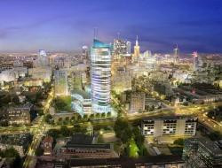 Warsaw Spire - największy biurowiec Warszawy będzie mieć 220 metrów wysokości. Fot. materiały Ghelamco.