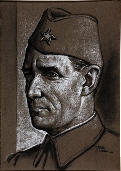 Josip Broz-Tito - jeden z najbardziej znanych partyzantów komunistycznych (lata 40., domena publiczna)
