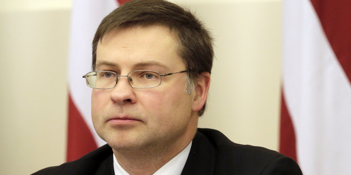 Dymisja premiera Łotwy Valdis Dombrovskis