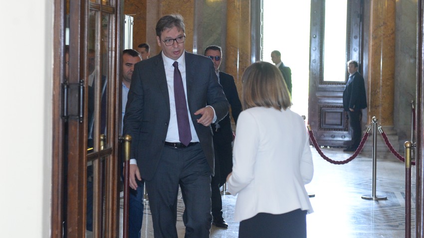 Vučić stigao u Skupštinu