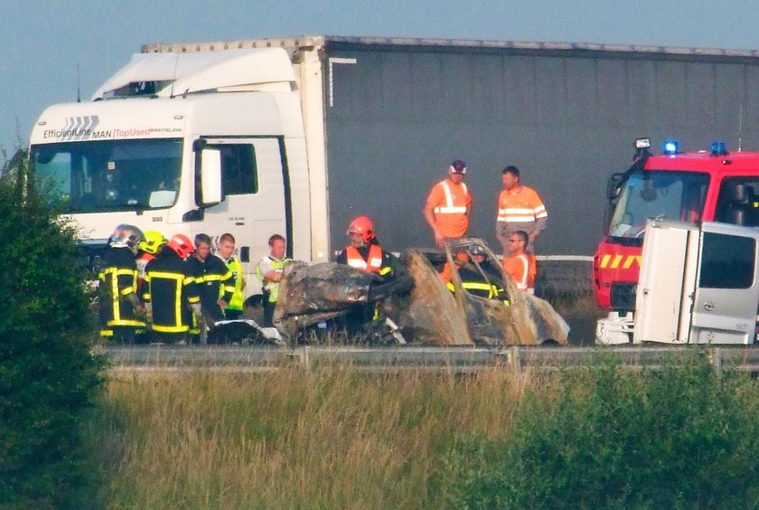 Wypadek z udziałem polskiego samochodu we Francji