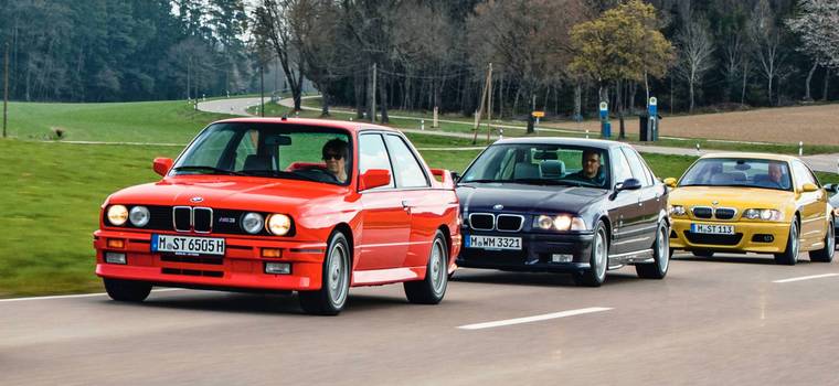 Pierwsze trzy generacje BMW M3 - sportowe samochody z silnikami o dużej mocy, ale bez zbędnych bzdur i błyskotek pod maską