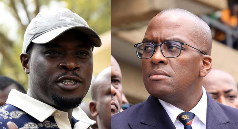 Nairobi gubernatorial candidates Johnson Sakaja and Polycarp Igathe