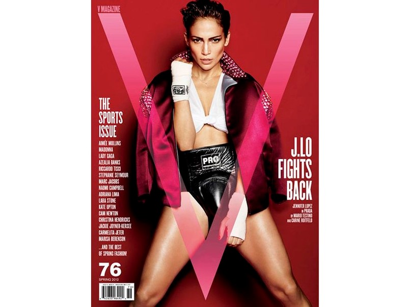 Jennifer Lopez na okładce magazynu "V"