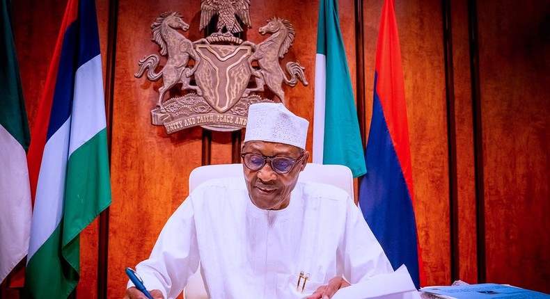 President Buhari signs PIB into law on August 16, 2021 (Femi Adesina)