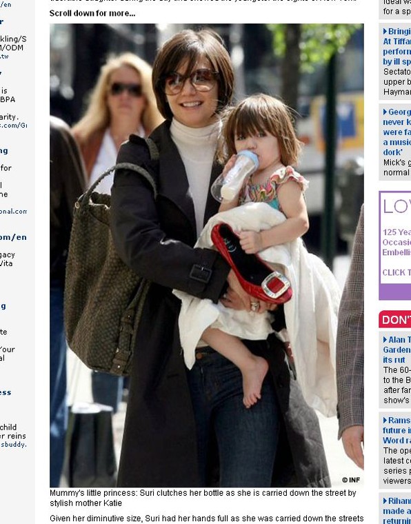Katie Holmes chce wyziębić swoje dziecko?