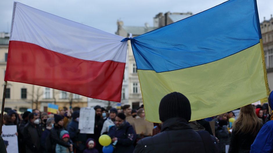 Demonstracja w celu wsparcia Ukrainy