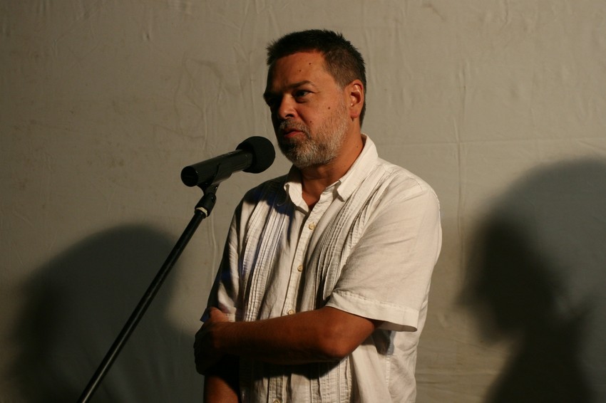 Srđan Koljević sinoć na zatvaranju trećeg Festivala mediteranskog i evropskog filma Trebinje 2015.