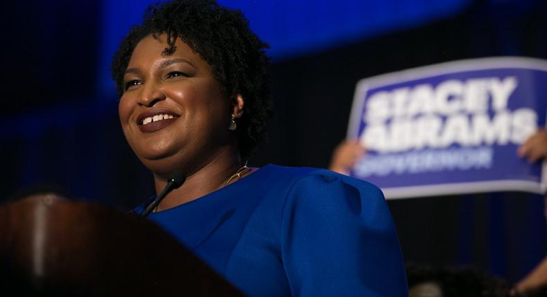 Democrat Stacey Abrams.