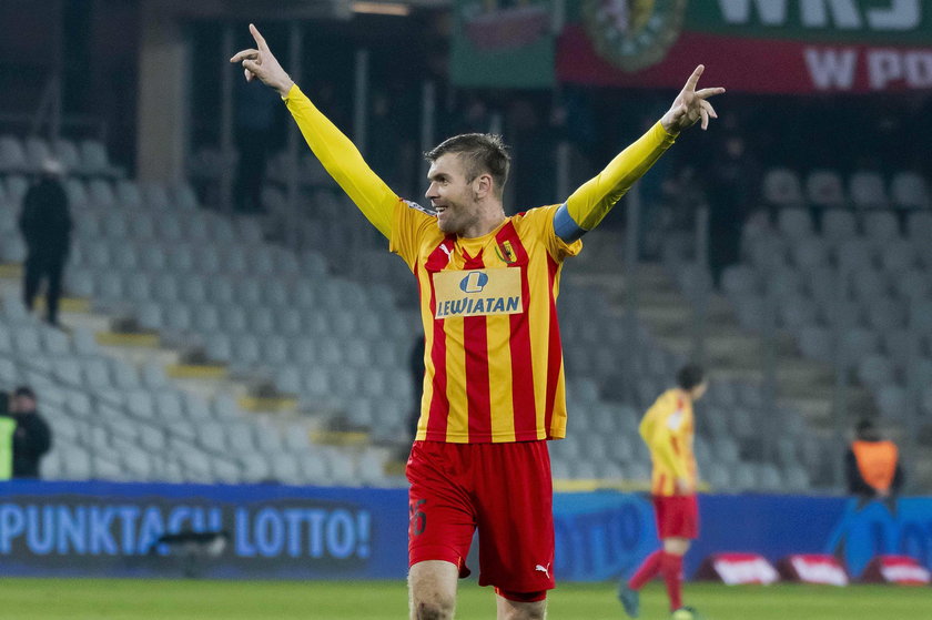 Pilka nozna. Ekstraklasa. Korona Kielce - Slask Wroclaw. 03.11.2017