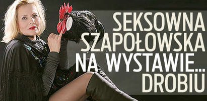 Szapołowska na wystawie drobiu