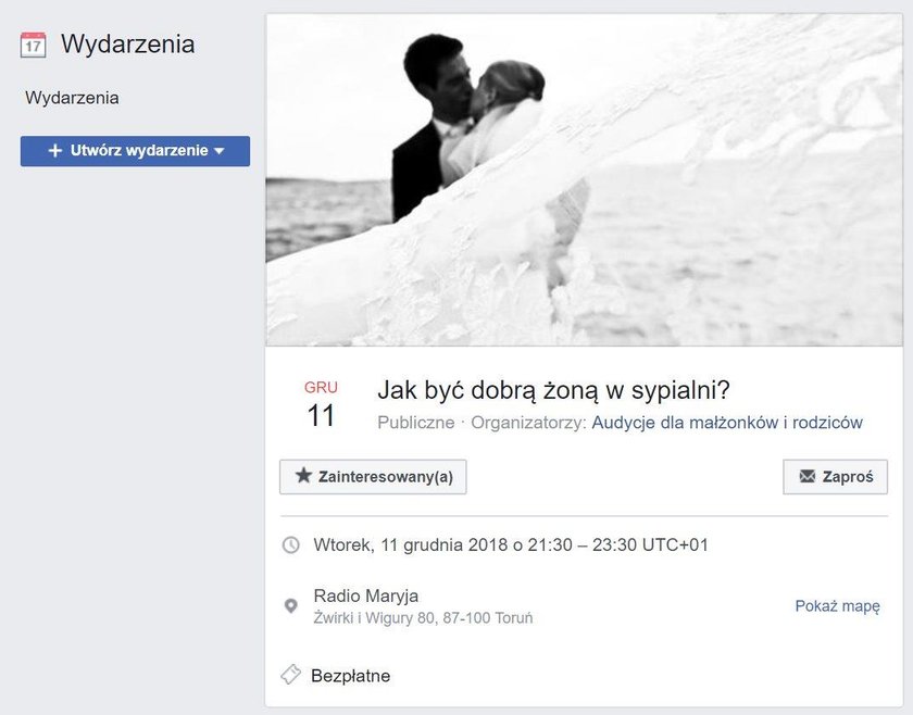 Radio Maryja nauczy, "jak być dobrą żoną w sypialni"