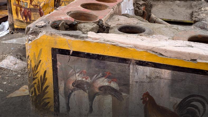 W Pompejach odkryto stragan z ulicznym jedzeniem