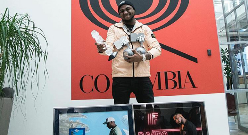 Davido's 'Fall' goes gold in the US and Canada. (Jaguda)