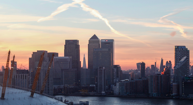 London's Canary Wharf