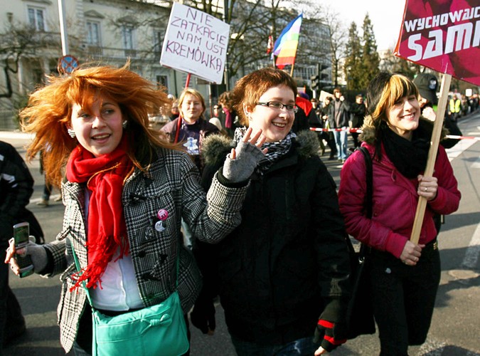 ...przeciwko manifestacjom kobiet