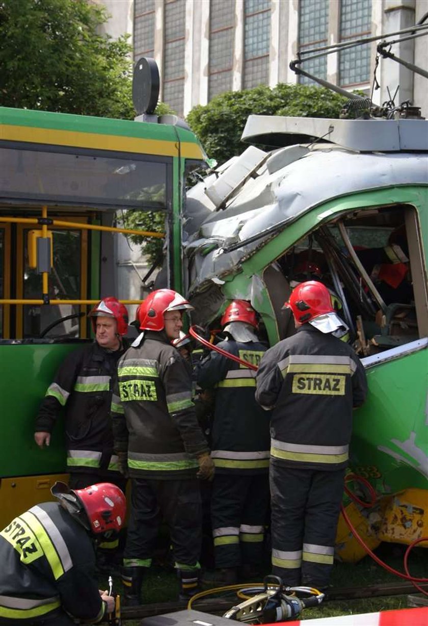 Zderzenie tramwajów w Poznaniu