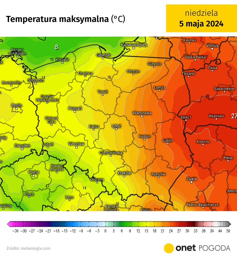 Chłodniejsze powietrze może wrócić pod koniec majówki