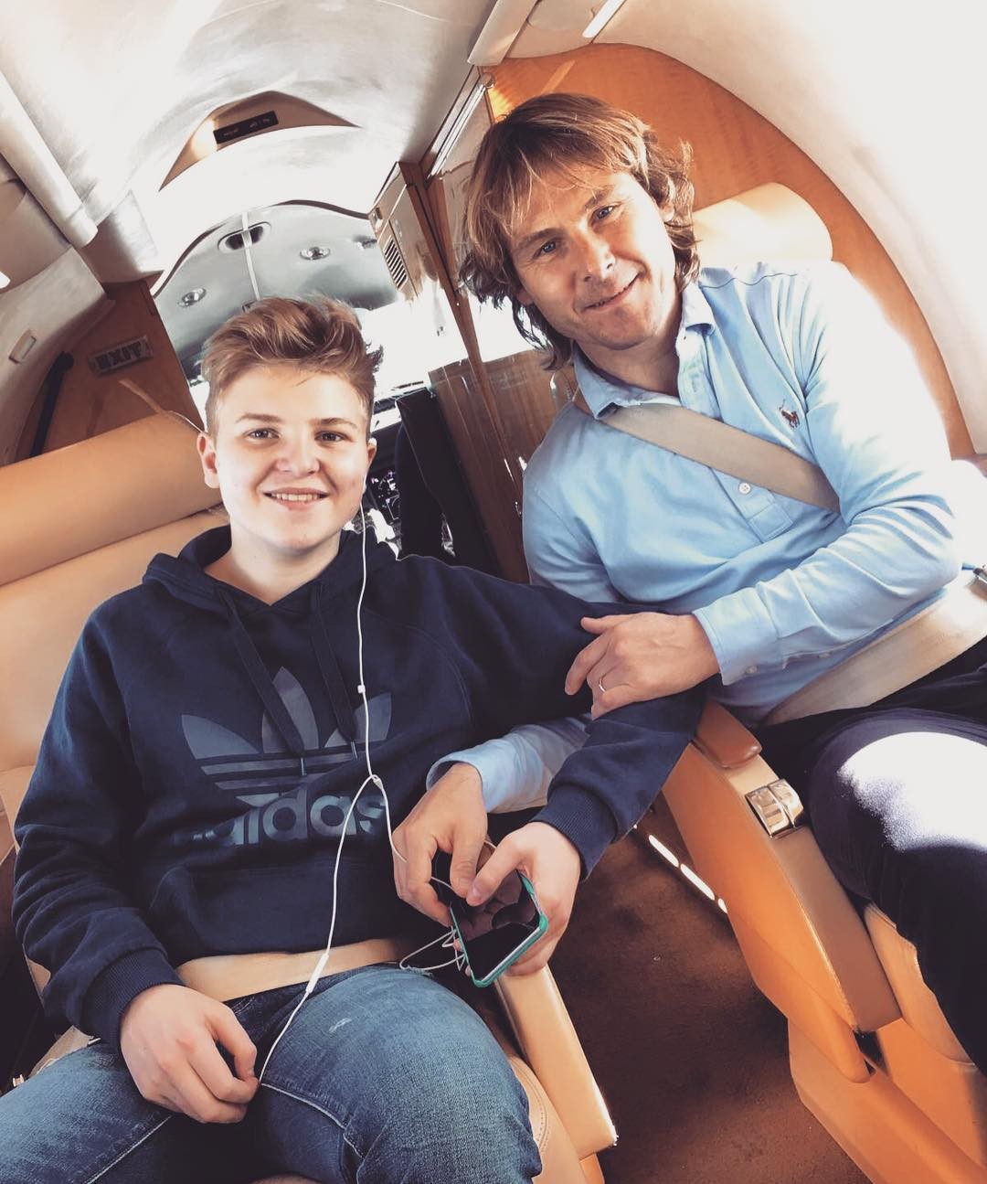 Pavel Nedvěd a jeho syn Pavel Nedvěd junior.