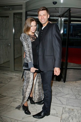 Maria Wiktoria Wałęsa z partnerem