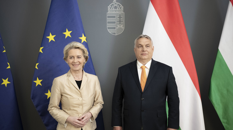 Orbán Viktor miniszterelnök hétfőn fogadta Ursula von der Leyent/ Fotó:  MTI/Miniszterelnöki Sajtóiroda/Benko Vivien Cher