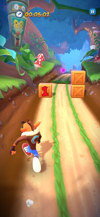 Crash Bandicoot: On the Run - screenshot z gry (wersja na Androida)