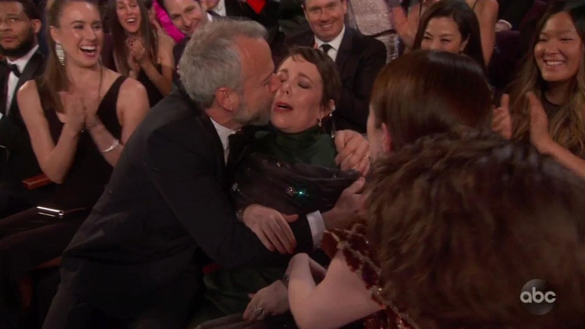 Olivija Kolman sa mužem