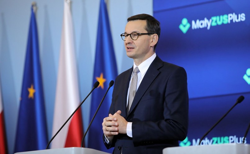 Mateusz Morawiecki na konferencji