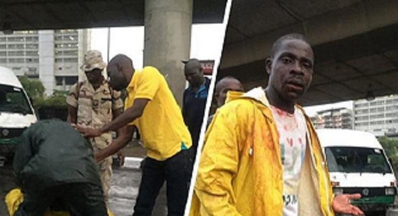 The brutalized Lastma official