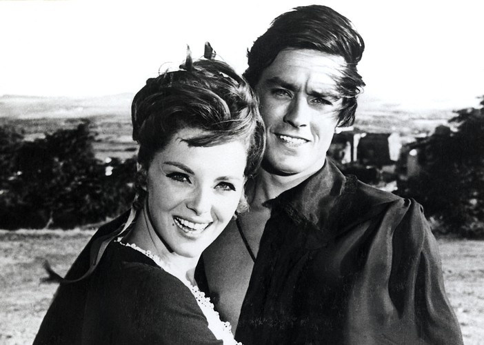 Virna Lisi i Alain Delon w filmie 'Czarny Tulipan'