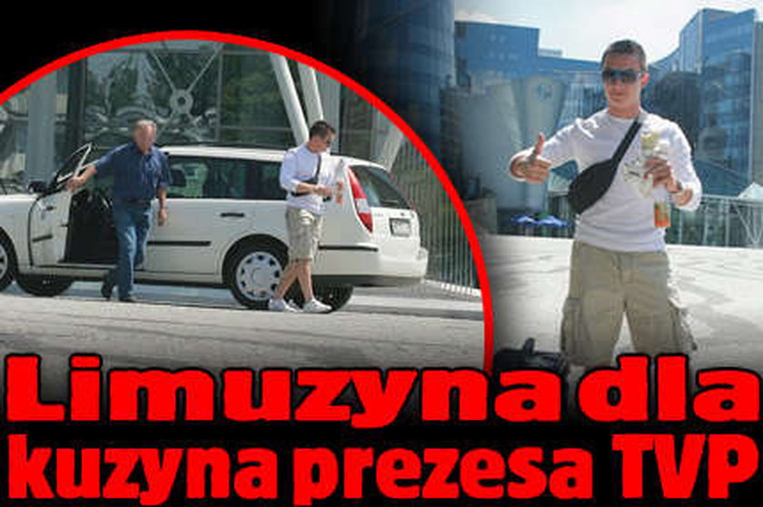 Limuzyna dla kuzyna prezesa TVP